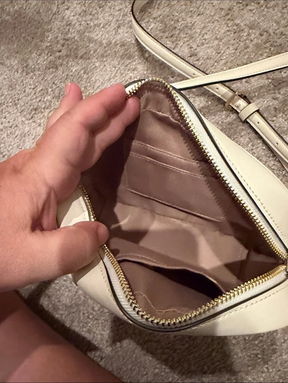 Coach Chalk Pebble Canvas Small Crossbody Bag